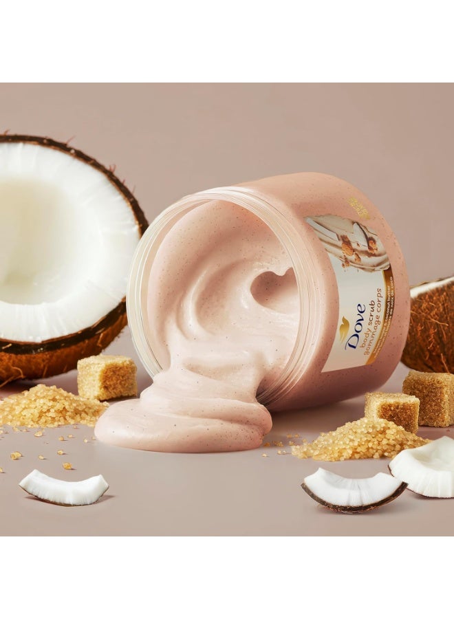 دوف مقشر الجسم دوف بالسكر البني وزبدة جوز الهند، يقشر ويغذي بعمق لبشرة ناعمة ومشرقة، 425 غرام - Image 2